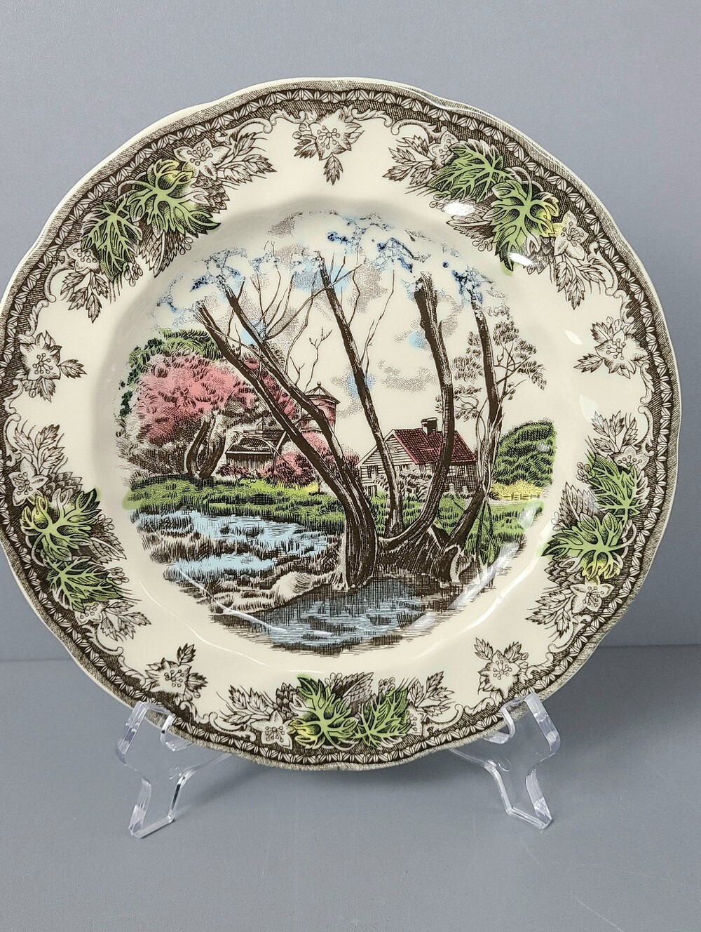 Johnson Brothers Friendly Village Willow By The Brook Plate